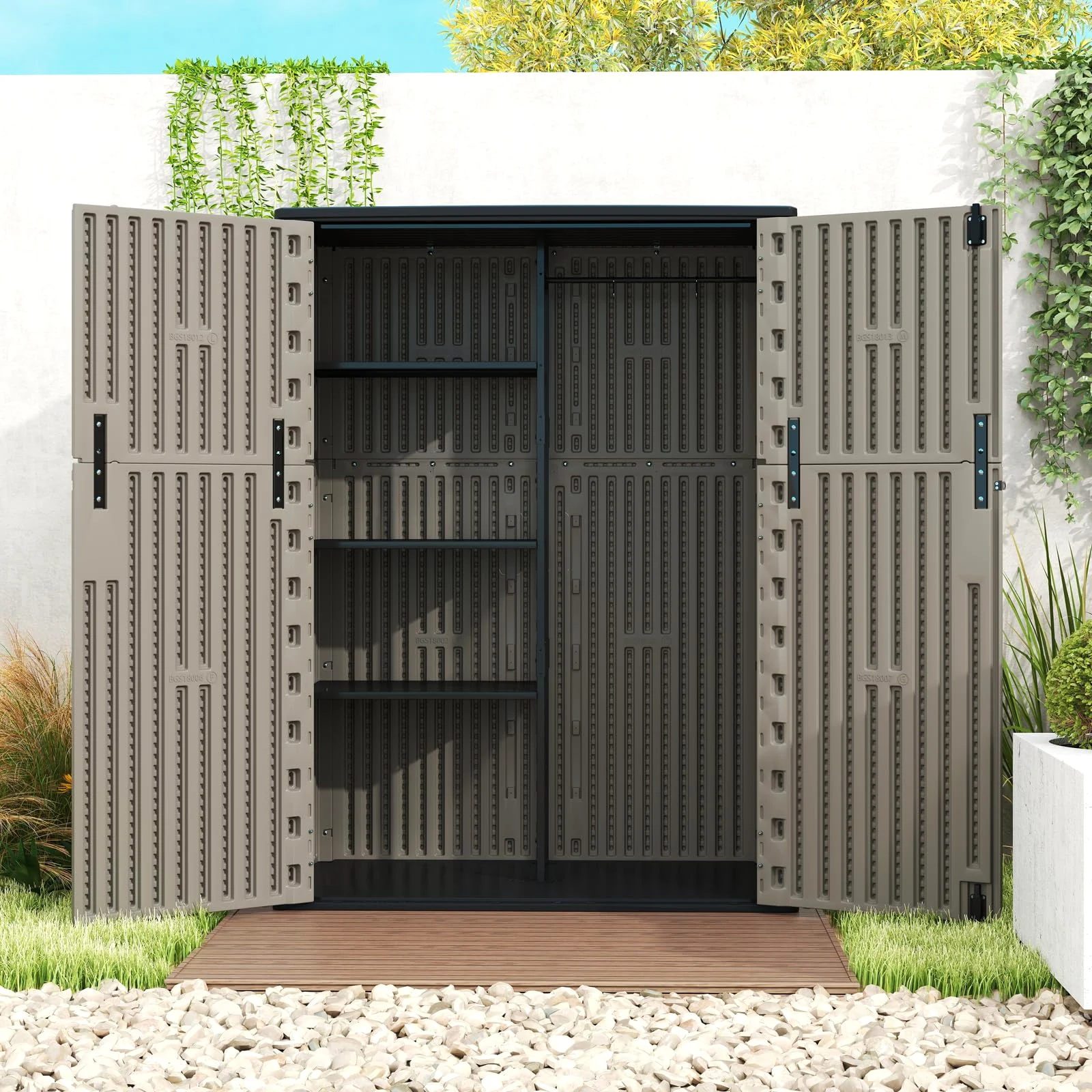 ZZM Plastic shelf set for 37 cu ft and 57 cu ft sheds, view 2