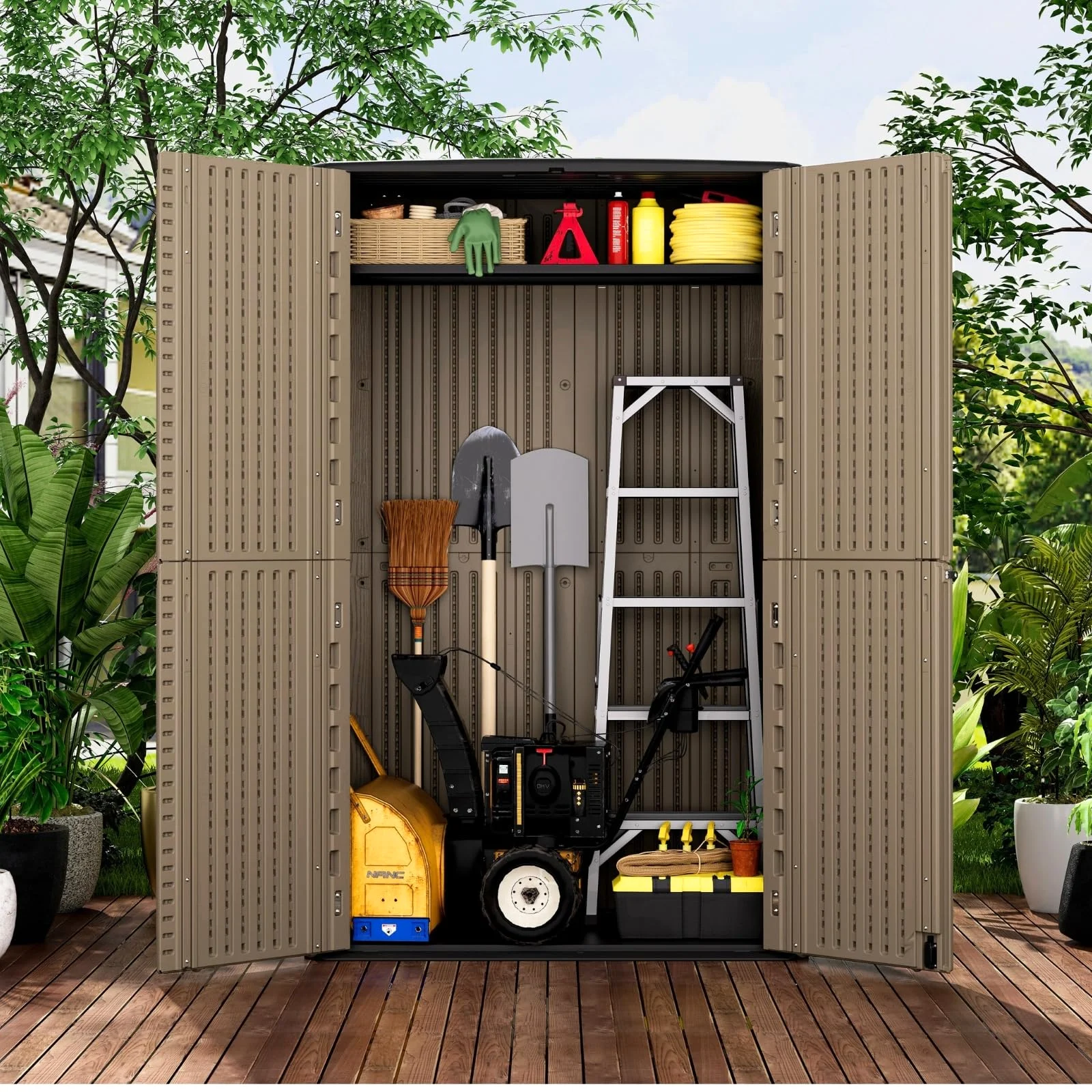 What not to lock in a garden shed