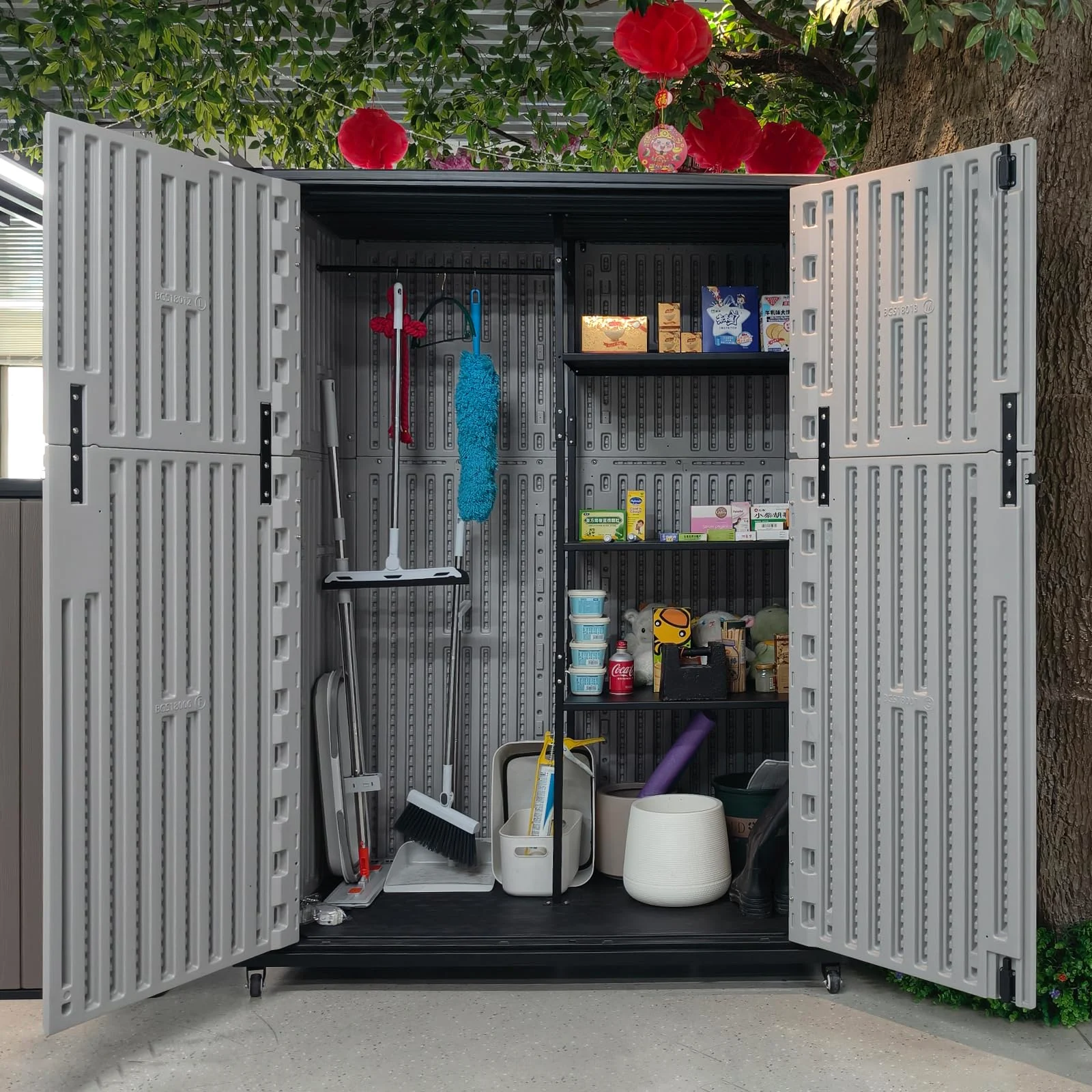 ZZM Plastic shelf set for 37 cu ft and 57 cu ft sheds, view 3