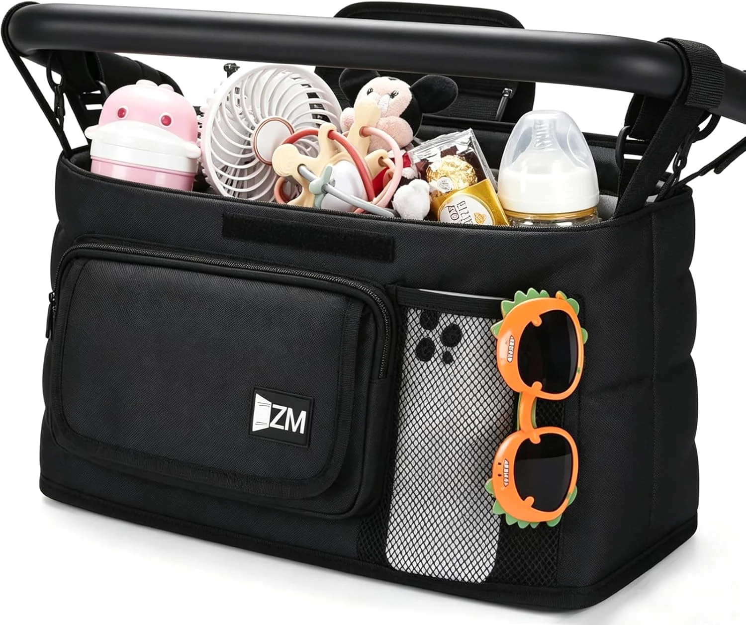ZZM Parent console for stroller wagons, front view