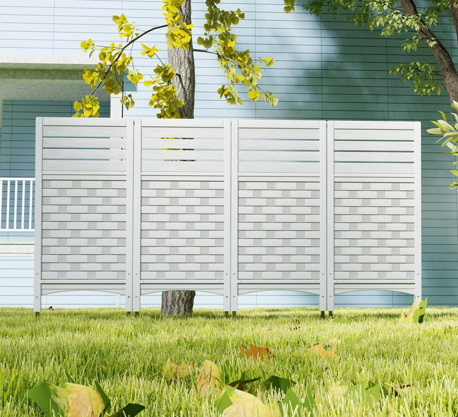 ZZM 4-panel privacy fence screen, view 5