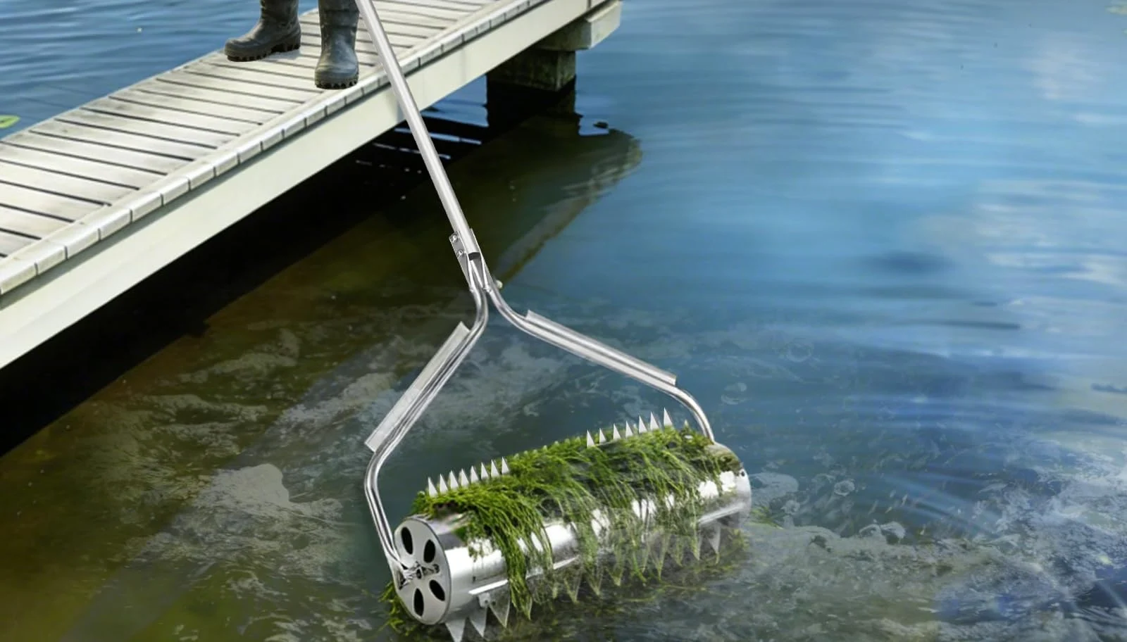 ZZM Pond rake roller with weed cutter, view 3