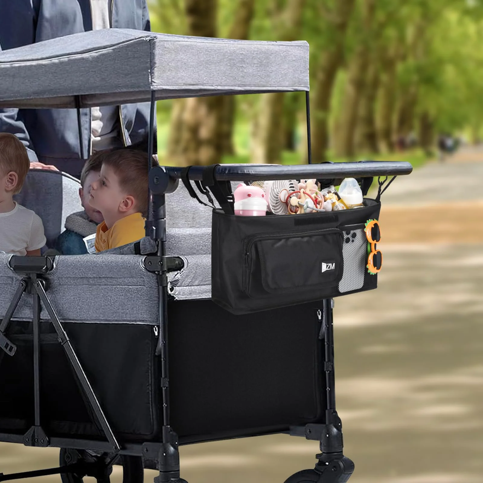 ZZM Parent console for stroller wagons, view 2