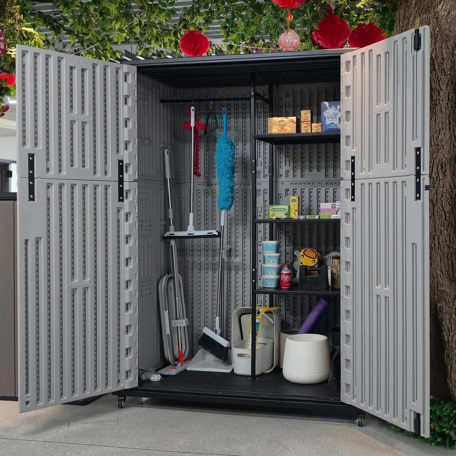 ZZM Plastic shelf set for 37 cu ft and 57 cu ft sheds, view 4