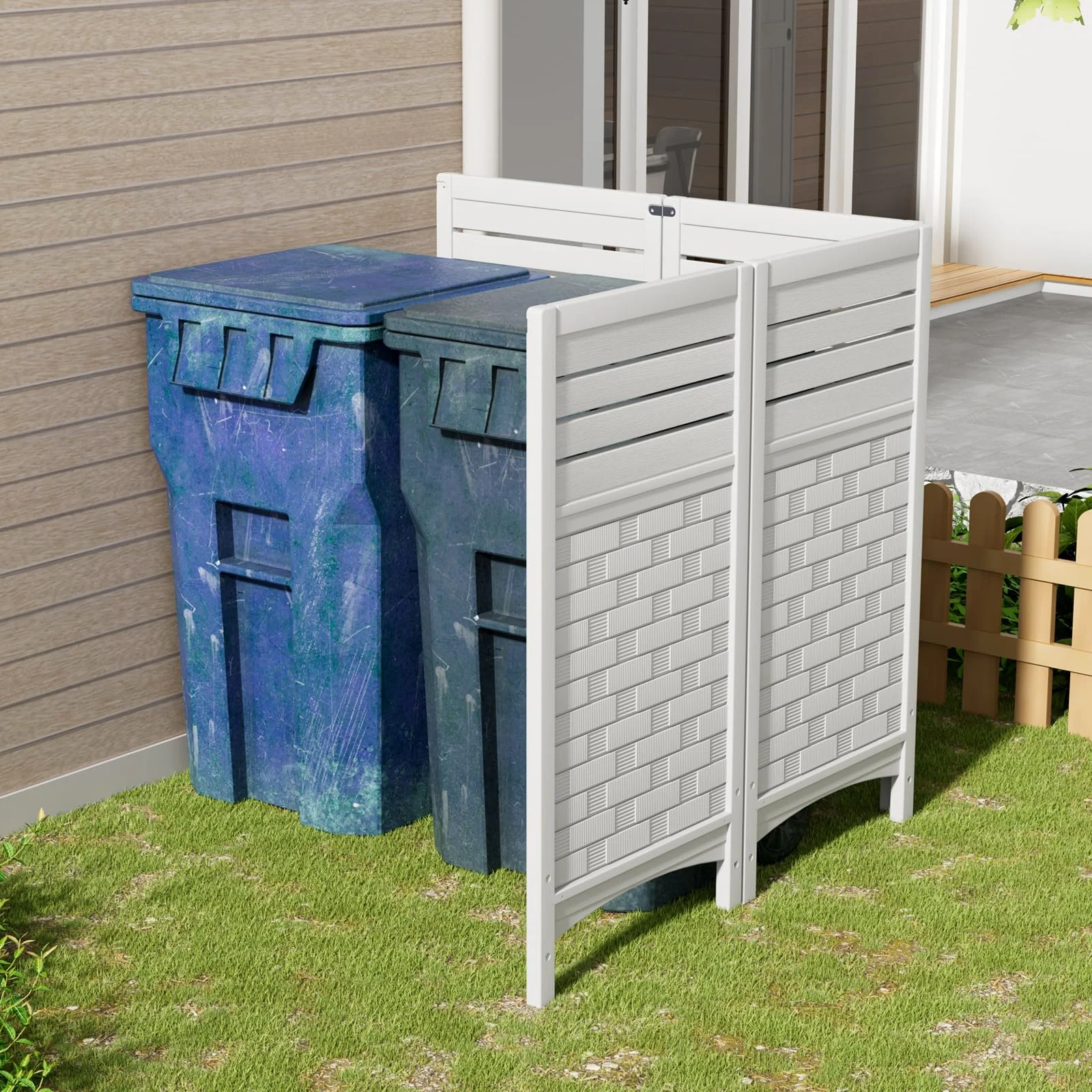ZZM 4-panel privacy fence screen, view 4