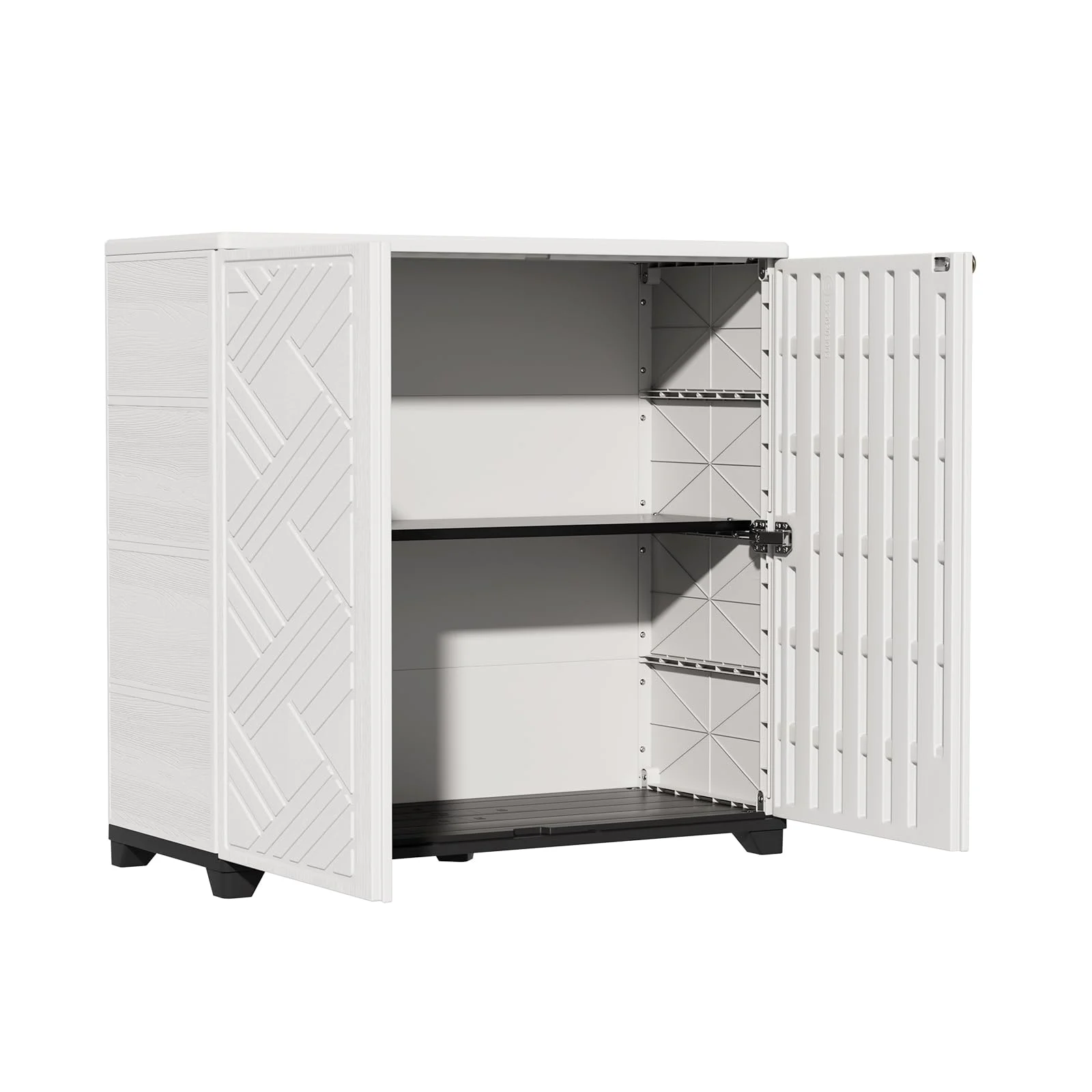 ZZM Two-piece plastic shelf set for storage sheds, view 4